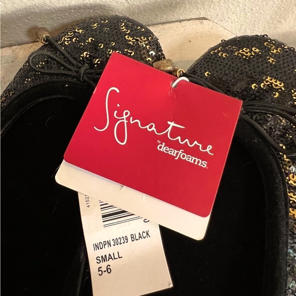 Dearfoam 🌟HP🌟Signature Sequin Ballet Flats NWT - Picture 5 of 9